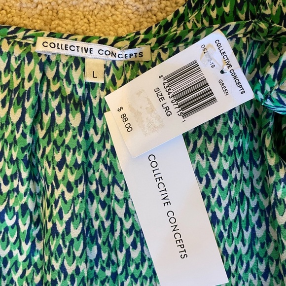 Collective Concepts Green, Spaghetti-Strap Dress (NWT) - Picture 6 of 6